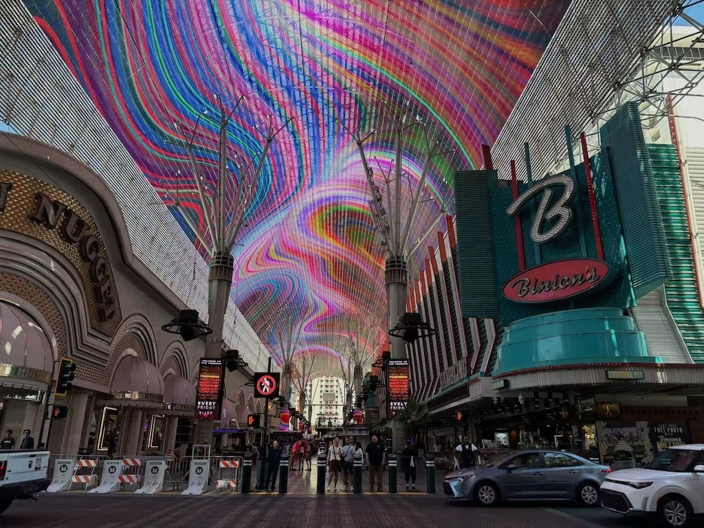 ?? street, downtown Las Vegas