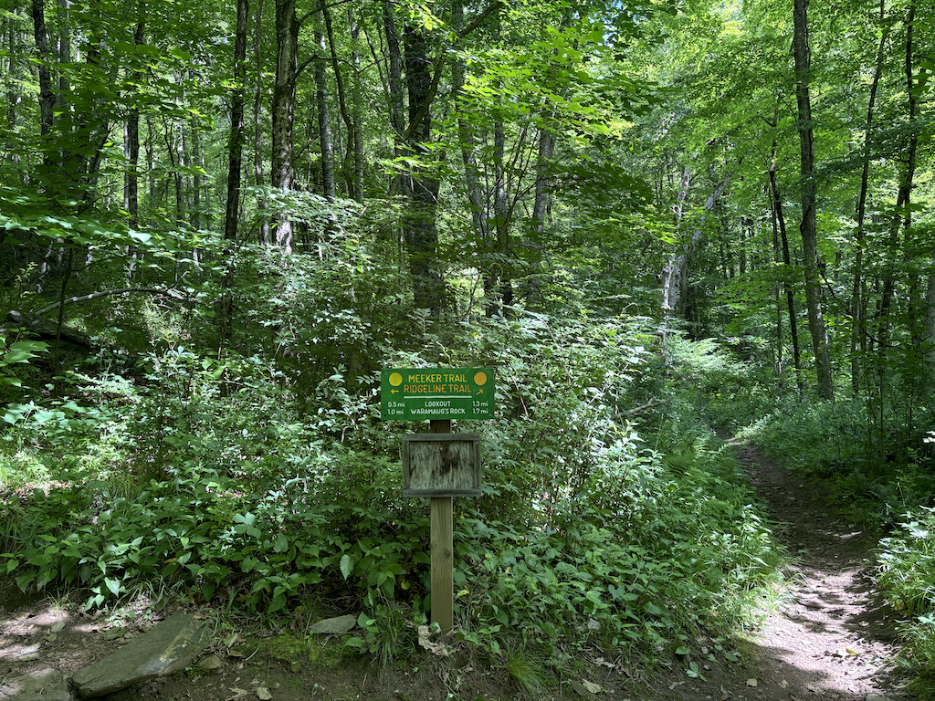 Meeker trail signpost