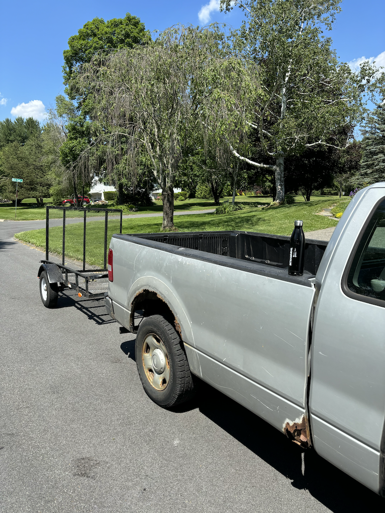 F150 truck and trailer
