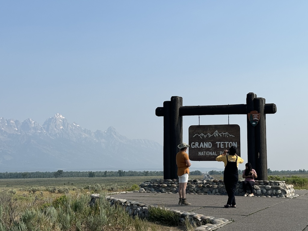 Grand Teton entrance gate
