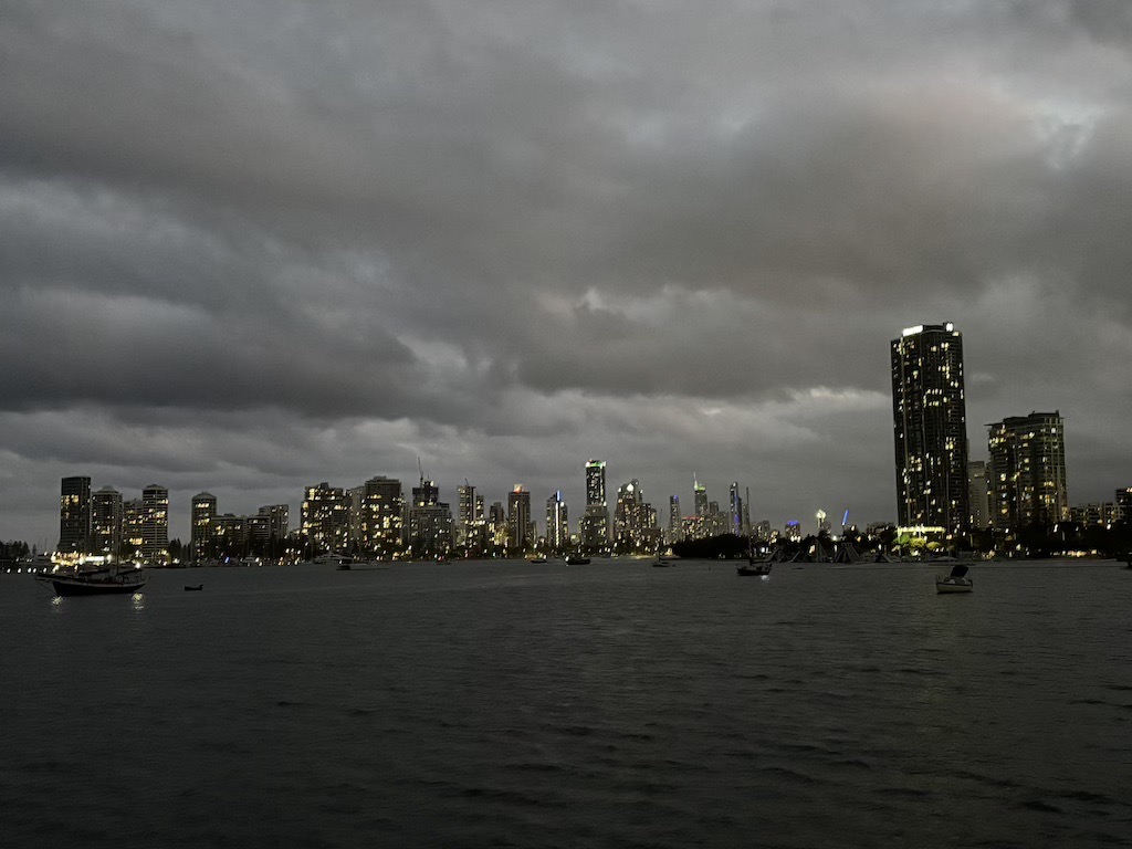 Gold Coast skyline from Broadwater Parklands