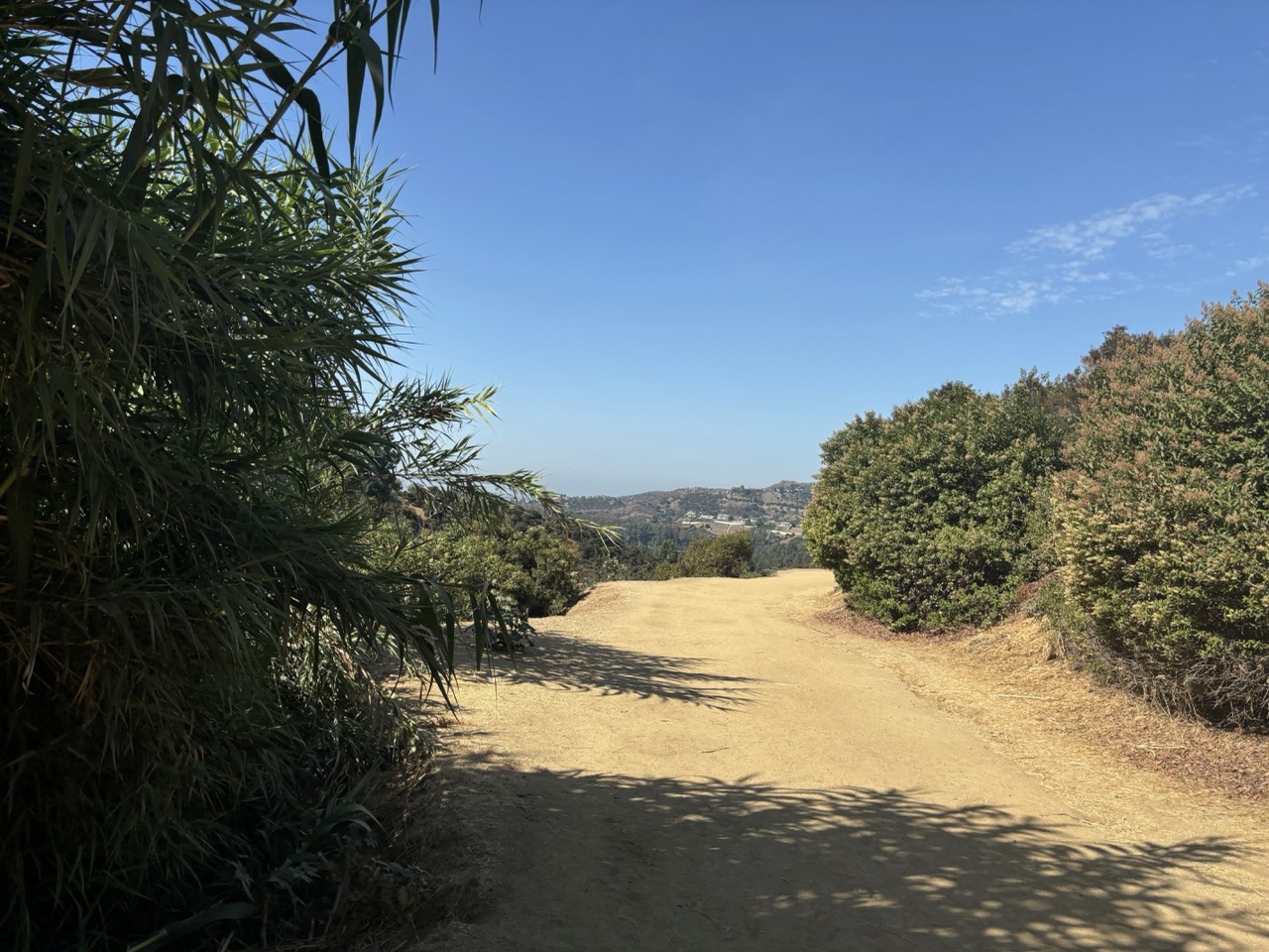 Walk by the Hollywood sign