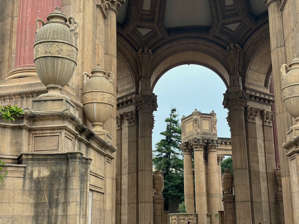 The Palace of Fine Arts close up