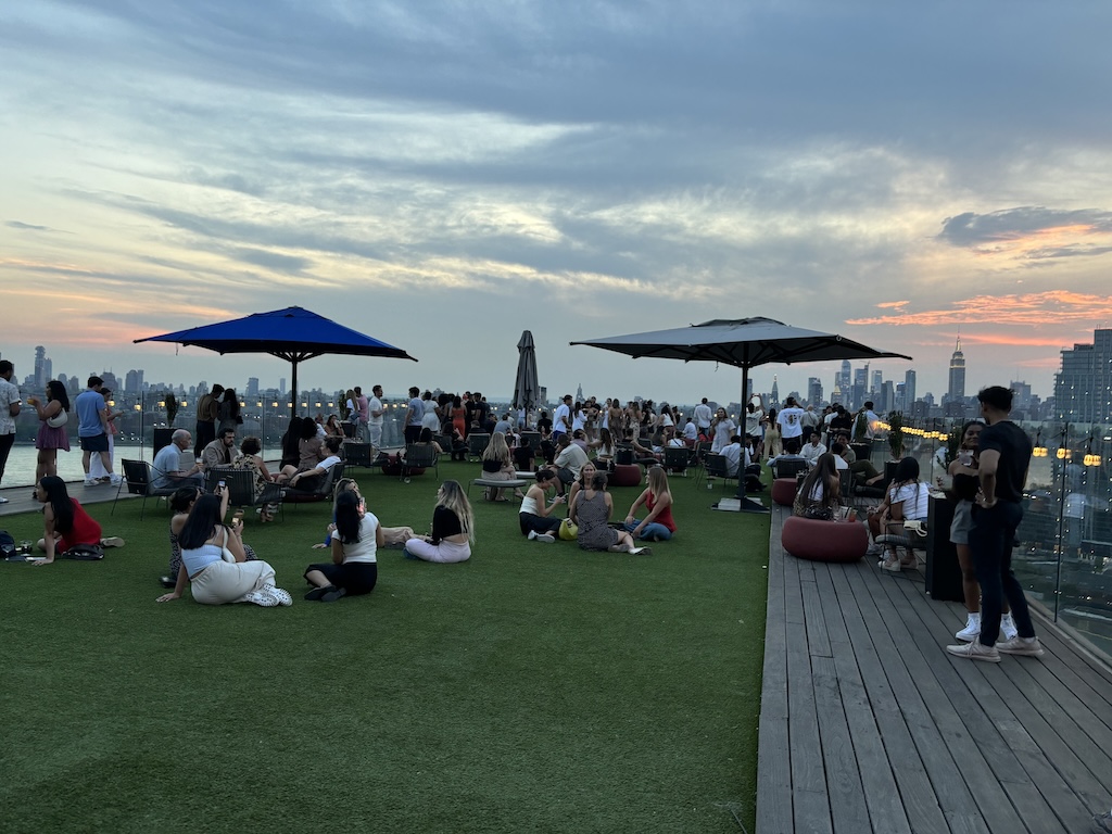 Westlight rooftop view in the evening
