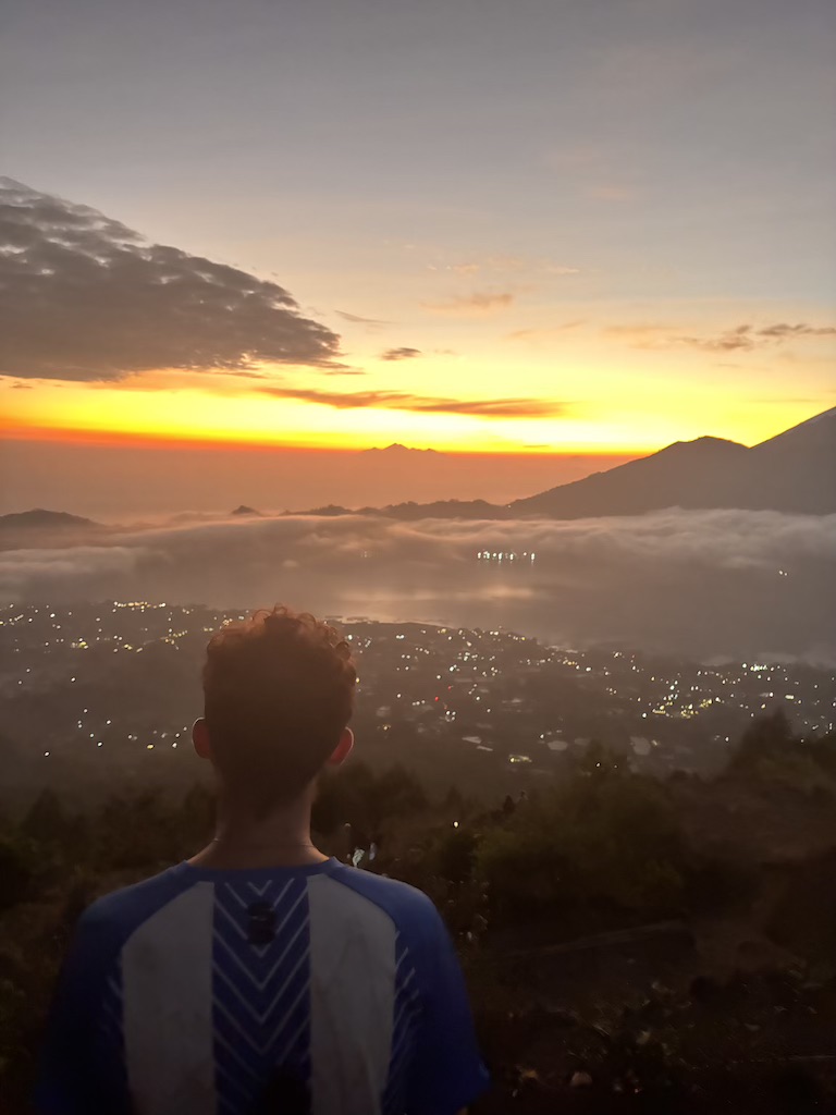 Sunrise view from Mount Batur