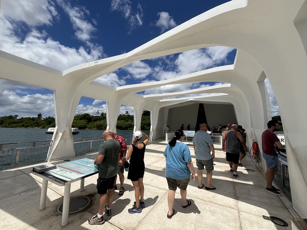 USS Arizona memorial walkway