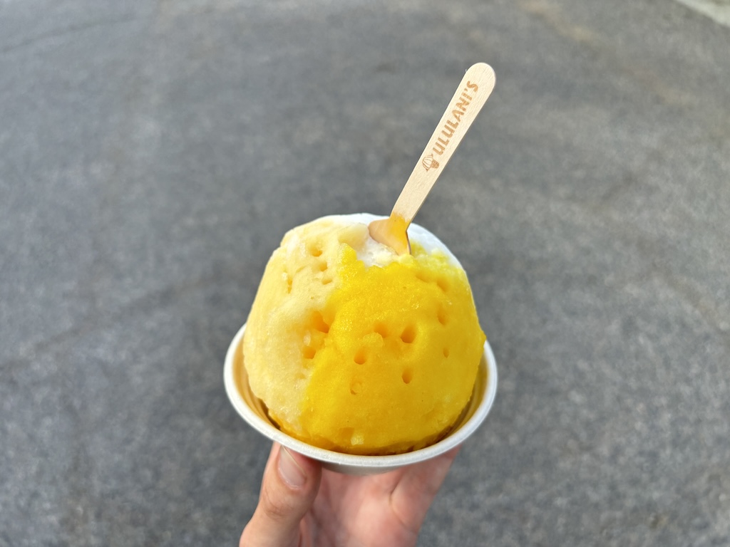 Hawaiian shaved ice and ice cream