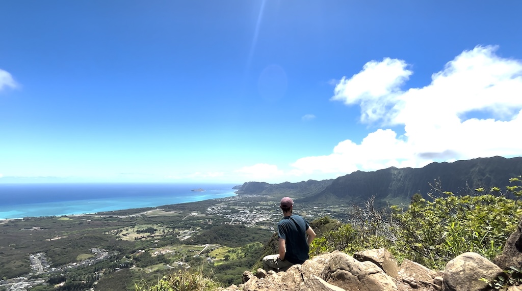 Peak 1 Seaside view on Olomana trail