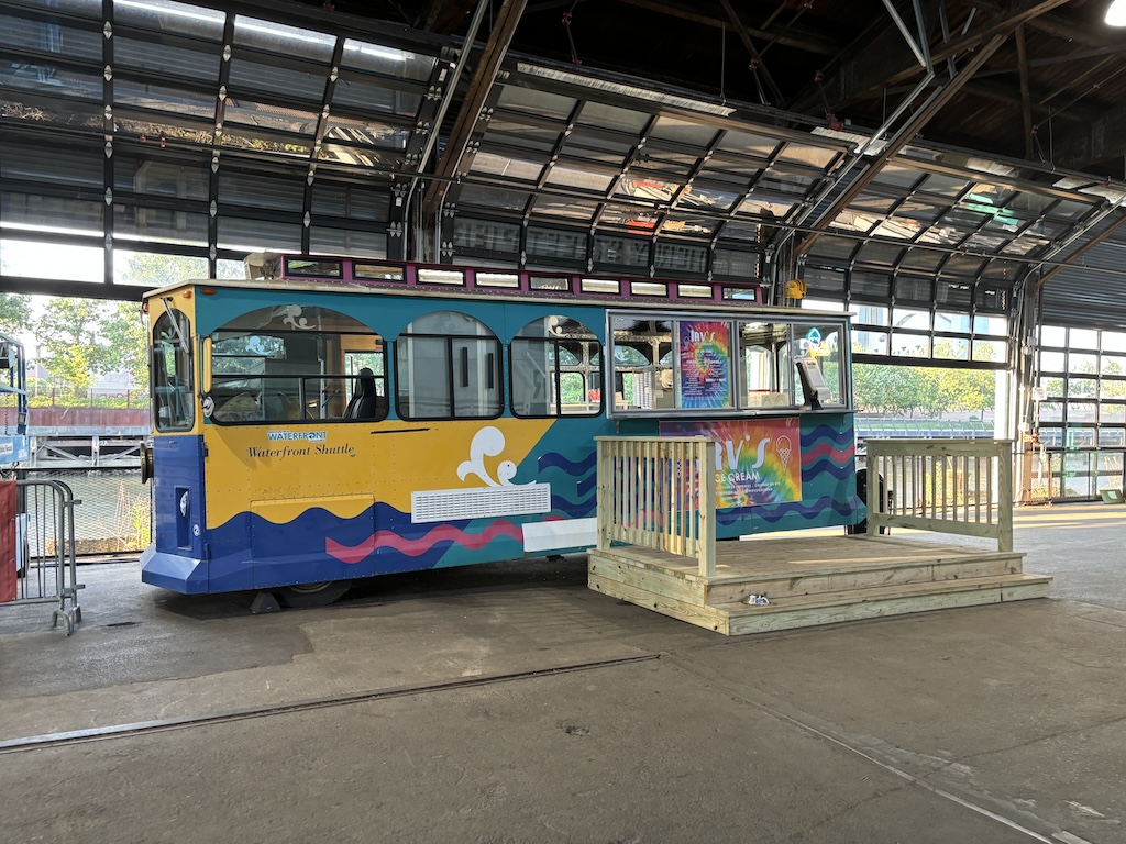 cherry pier tram car