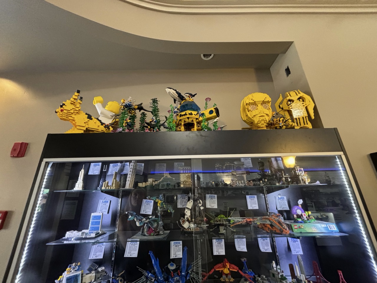 Display cabinet of builds