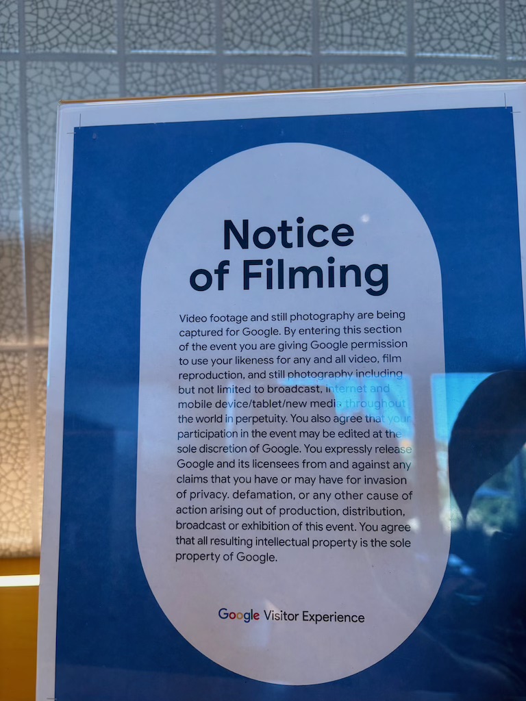 Filming notice