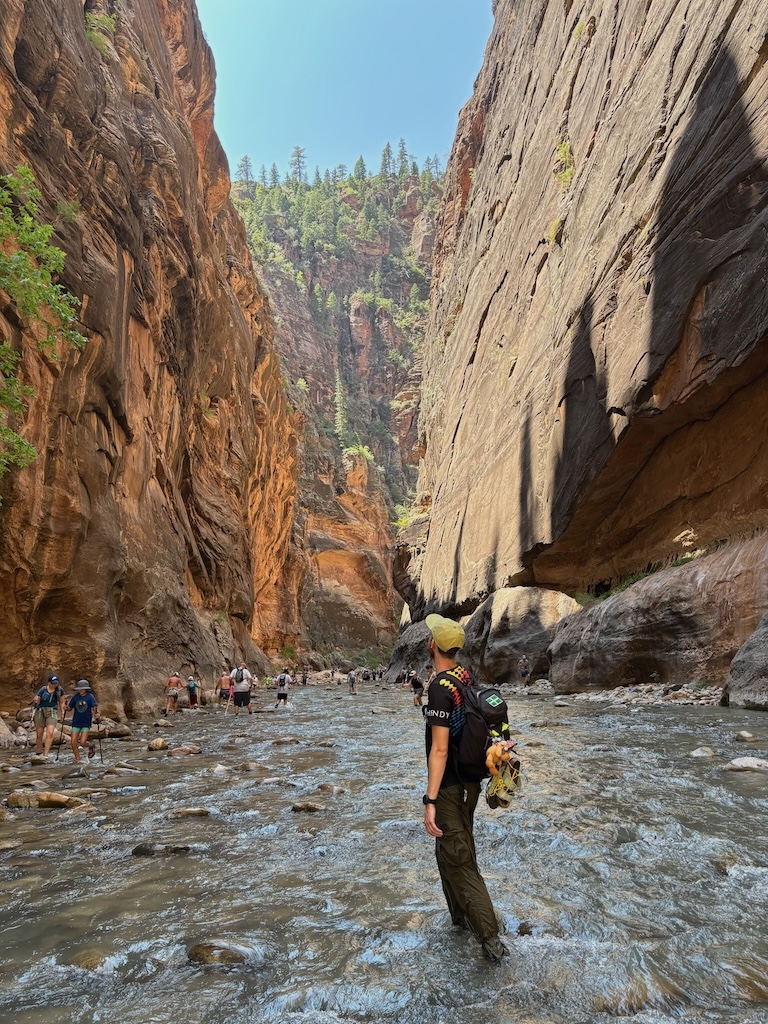 Section of the Narrows, approximately 20 meters wide