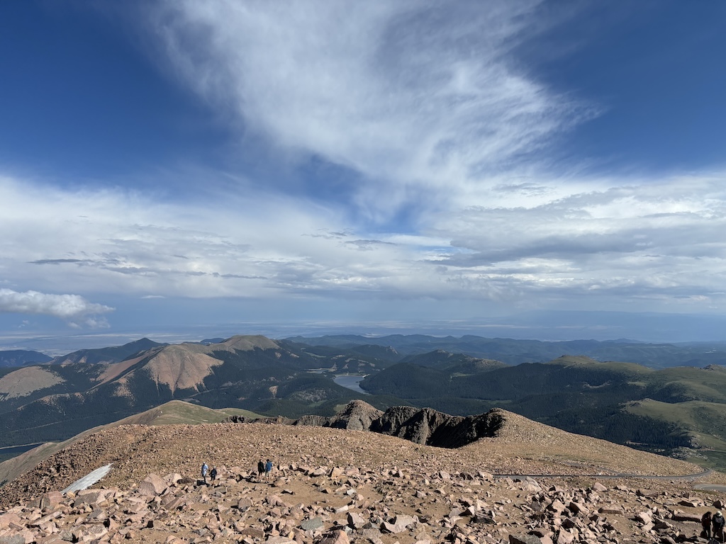 View from Pikes Peak Summit