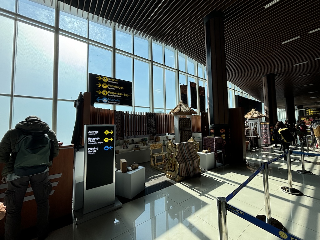 Labuan Bajo arrivals gate