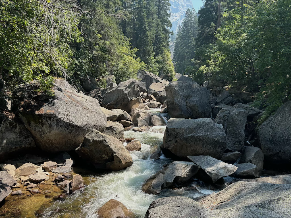 Merced river boulders