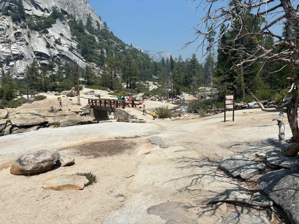 Nevada falls footbridge