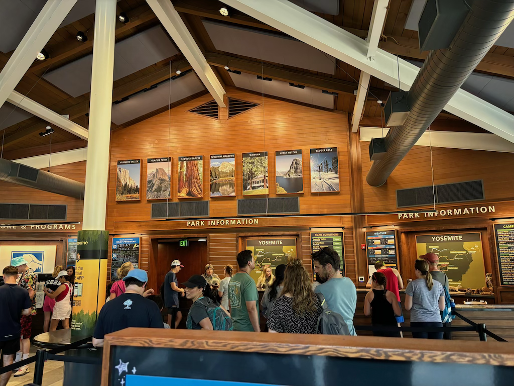 Yosemite visitors center inside